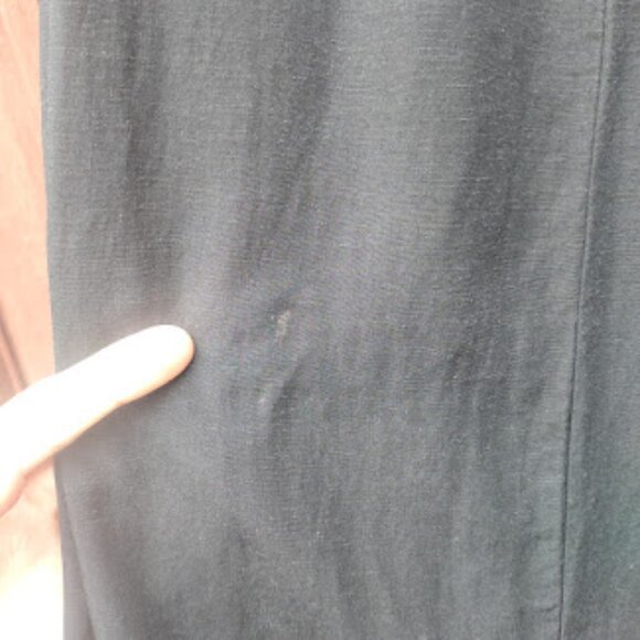 OOHLALA | Wide Leg Black Tiered Ruffle Boho Palazzo Pants Tencel Linen Blend M - Picture 11 of 14